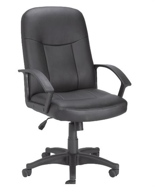 Lorell Leather Managerial Mid-Back Chair